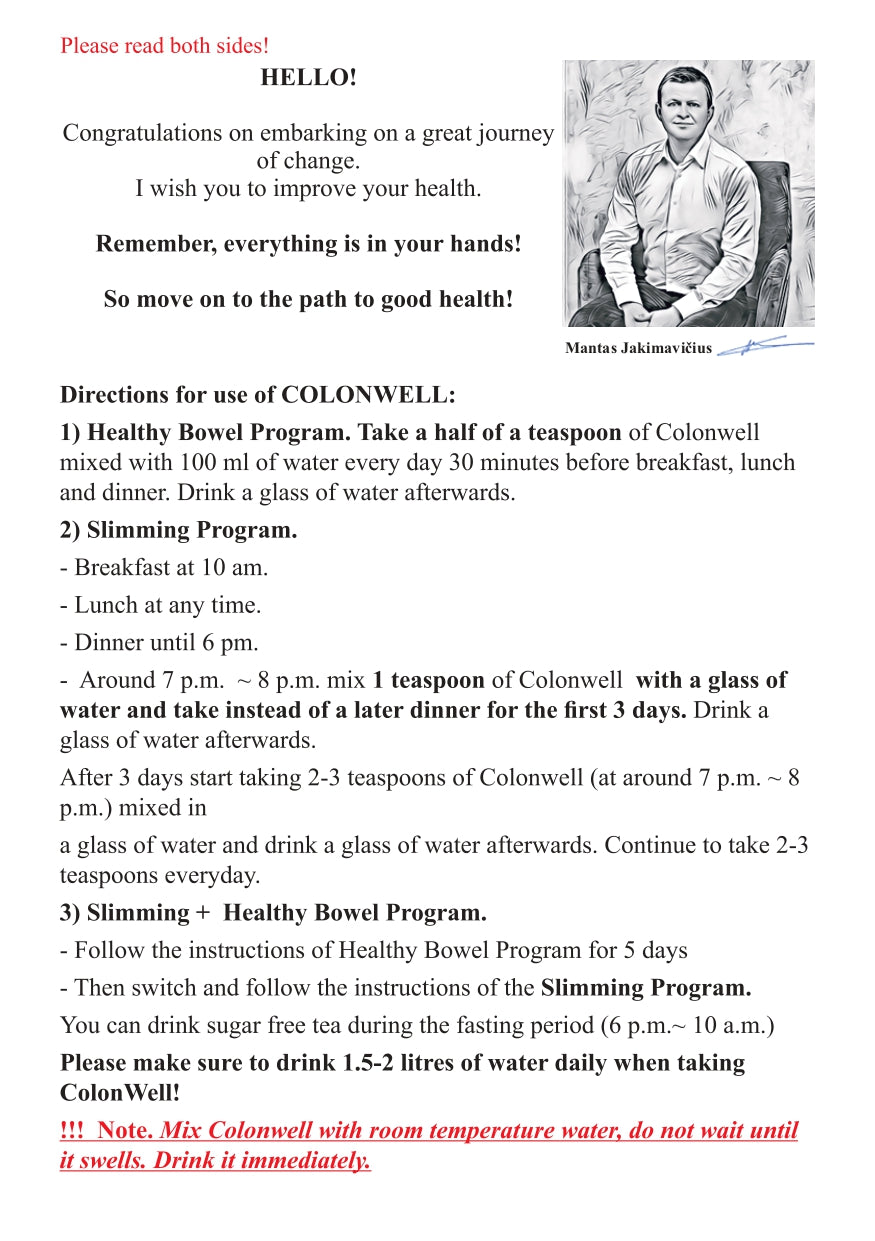 ColonWell - Natural Flavour (for weight loss and intestine health)